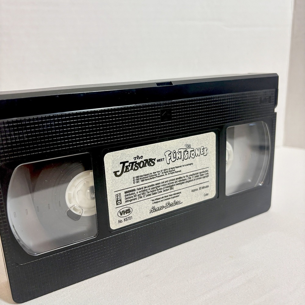 The Jetsons Meet The Flintstones 1989 VHS w/ Slip Sleeve Hanna-Barbera - Picture 11 of 14